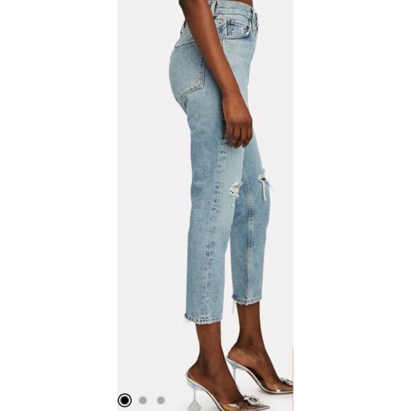 AGOLDE Riley High Rise Straight Crop in Escalate 28 - Picture 12 of 13